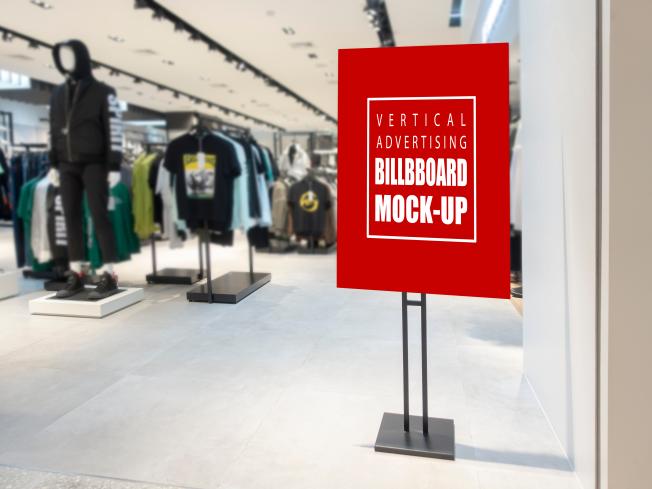 P & P, POP, Signage Stand Alone outside store